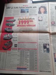 Hürriyet Gazetesi - 4 Şubat 1999 - Seda Sayan'ın Yeni Sevgilisi İzzet Yıldızhan Mahsun Kırmızıgül'ün İkizi - Halit Kıvanç - Barış Manço'nun Ani Ölümü - Barış Manço Güz Yağmurları İle Göçtün Gittin Diyordu - Barış Manço'nun Cenazesinde İmam da Şarkısından Sözler Okudu- Barış Manço İçin Devlet Sanatçısı Unvanına Onay - Her Görüşmede Alaattin Çakıcı'yı Soyuyorlar - Hakan Şükür - Hasan Şaş