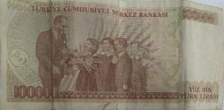 Efemera - YÜZ BİN (100000)  BİN TÜRK LİRASI J 38 SERİSİ KAĞIT PARA - kitantik - kitaLog