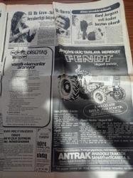 Hürriyet Gazetesi - 15 Ocak 1978 - Fenerbahçe Seyirci Ve Hasılatta Da Lider - Dünya Kupası Kuraları Çekildi - Kapıcılar Eczacılar Silah İstiyor - Hükümet Programı Bugün Mecliste Görüşülüyor - MHP Genel Başkanı Alparslan Türkeş - Ve Korsanlar Bolero'yu Soydu - Necmettin Erbakan Türkiye'yi Bitirdi Yurt Dışında Fabrika Kuruyor - Bülent Ecevit