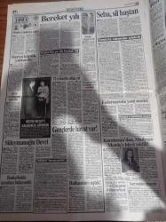 Hürriyet Gazetesi - 31 Aralık 1991 - Rıdvan Dilmen Ağlıyor - Metin Oktay'ı Kalbimize Gömdük - Naim Süleymanoğlu - Süleyman Seba - Gökova'da Termik Santrala Hayır Şenliği -  Bakan İsmet Sezgin'den Dans Maratonu - Star1'e Haciz Durduruldu - Süleyman Demirel - Tansu Çiller - Orhan Gencebay - Gönül Yazar - Recep Tayyip Erdoğan - Hatip Dicle
