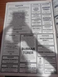 Hürriyet Gazetesi - 31 Aralık 1991 - Rıdvan Dilmen Ağlıyor - Metin Oktay'ı Kalbimize Gömdük - Naim Süleymanoğlu - Süleyman Seba - Gökova'da Termik Santrala Hayır Şenliği -  Bakan İsmet Sezgin'den Dans Maratonu - Star1'e Haciz Durduruldu - Süleyman Demirel - Tansu Çiller - Orhan Gencebay - Gönül Yazar - Recep Tayyip Erdoğan - Hatip Dicle