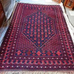 Çift Mihraplı ,Kelle Ebat Yağcıbedir Halısı Elli motif Heybeli Su,El Dokuma,Eğridere Köyü Orjinal