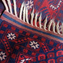 Çift Mihraplı ,Kelle Ebat Yağcıbedir Halısı Elli motif Heybeli Su,El Dokuma,Eğridere Köyü Orjinal