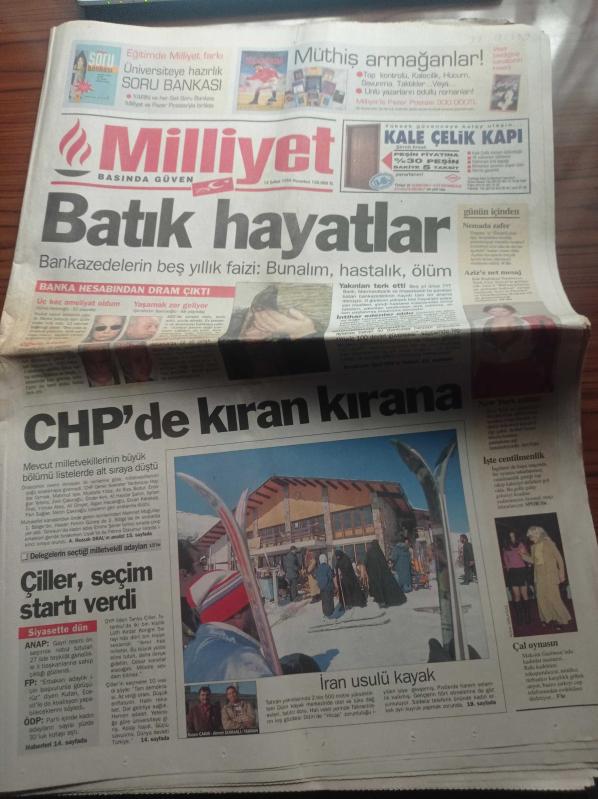 Milliyet Gazetesi 15 Şubat 1999 Fenerbahçe Tuborg a Köpürdü  