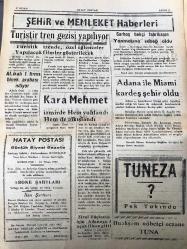 HATAY POSTASI  GAZETESİ SİYASİ YEREL TAŞRA BASINI -  27 Nisan 1967- YIL :20 SAYI :5639- İzmir İl Başkanı Talat Orhon 