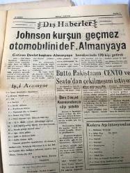 HATAY POSTASI  GAZETESİ SİYASİ YEREL TAŞRA BASINI -  27 Nisan 1967- YIL :20 SAYI :5639- İzmir İl Başkanı Talat Orhon 