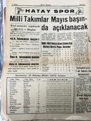 HATAY POSTASI  GAZETESİ SİYASİ YEREL TAŞRA BASINI -  27 Nisan 1967- YIL :20 SAYI :5639- İzmir İl Başkanı Talat Orhon 