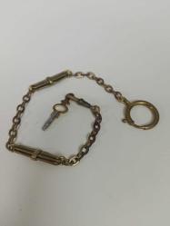 Antika Cep Saati Kösteği ve Anahtarı