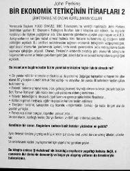 BİR EKONOMİK TETİKÇİNİN İTİRAFLARI - 2 - ŞİRKETOKRASİ VE ONDAN KURTULMANIN YOLLARI