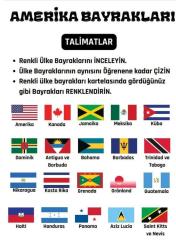 Asya Ülkeleri Bayrağı Çizme ve Boyama Kitabı