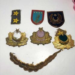 Vintage Türk Ordusu Rütbe Apolet 8 Adet