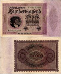 P#83a Almanya 100.000 Mark 1923 ÇT-ÇÇT