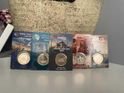 1 Türk Lirası (TL) Hatıra Para Seti (Özel Kapamalarında) - Toplam 8 adet