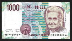 ** İTALYA ( 1.000 * LİRE ) 1990 - ÇİL