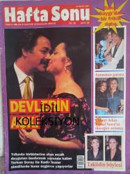 Hafta Sonu Sosyete ve Magazin Dergisi - 16 Mayıs 2001 - Sayı 20 - Türkan Şoray - Kadir İnanır - Revan Sadıkoğlu - Hande Demir- Serhat Soysal - İrem Gören - Ayşe Soysal - Mustafa Taviloğlu - Nezahat Taviloğlu - Ayşe Azizoğlu - Nilgün Dumanlı - Rukiye Gazioğlu - İbrahim Tatlıses - Sibel Can - Hülya Avşar - Reha Muhtar - Harika Avcı - Seda Sayan - Kenan İmirzalıoğlu - Muazzez Ersoy - Dursun Karadağ - Defne Samyeli - Sevim Emre - Orhan Gencebay - Petek Dinçö - Ece Erken - Esra Ceyhan - Mehmet Ali Erbil - Kenan Işık - Gülben Ergen - Reha Muhtar - Yılmaz Erdoğan - Öykü Serter - Şenay Akay - Eylem Şenkal - Melis Ersoy - Simla Türker - Merih Turan - Müjde Tezcan - Nilüfer Gazioğlu - Şebnem Pendek - Gökhan İleri - Aydan Kerestecioğlu - Ornella Lohner - Berna Gürel - Mehmet Tuna - Semra Tümen - Alev Komili - Nokia 8210 Telefon Reklamı fotoğraf ve haberi - Dergi Tam Değildir Sadece 16 Sayfası Mevcuttur-