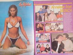 Hafta Sonu Sosyete ve Magazin Dergisi - 16 Mayıs 2001 - Sayı 20 - Türkan Şoray - Kadir İnanır - Revan Sadıkoğlu - Hande Demir- Serhat Soysal - İrem Gören - Ayşe Soysal - Mustafa Taviloğlu - Nezahat Taviloğlu - Ayşe Azizoğlu - Nilgün Dumanlı - Rukiye Gazioğlu - İbrahim Tatlıses - Sibel Can - Hülya Avşar - Reha Muhtar - Harika Avcı - Seda Sayan - Kenan İmirzalıoğlu - Muazzez Ersoy - Dursun Karadağ - Defne Samyeli - Sevim Emre - Orhan Gencebay - Petek Dinçö - Ece Erken - Esra Ceyhan - Mehmet Ali Erbil - Kenan Işık - Gülben Ergen - Reha Muhtar - Yılmaz Erdoğan - Öykü Serter - Şenay Akay - Eylem Şenkal - Melis Ersoy - Simla Türker - Merih Turan - Müjde Tezcan - Nilüfer Gazioğlu - Şebnem Pendek - Gökhan İleri - Aydan Kerestecioğlu - Ornella Lohner - Berna Gürel - Mehmet Tuna - Semra Tümen - Alev Komili - Nokia 8210 Telefon Reklamı fotoğraf ve haberi - Dergi Tam Değildir Sadece 16 Sayfası Mevcuttur-
