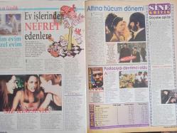 Hafta Sonu Sosyete ve Magazin Dergisi - 16 Mayıs 2001 - Sayı 20 - Türkan Şoray - Kadir İnanır - Revan Sadıkoğlu - Hande Demir- Serhat Soysal - İrem Gören - Ayşe Soysal - Mustafa Taviloğlu - Nezahat Taviloğlu - Ayşe Azizoğlu - Nilgün Dumanlı - Rukiye Gazioğlu - İbrahim Tatlıses - Sibel Can - Hülya Avşar - Reha Muhtar - Harika Avcı - Seda Sayan - Kenan İmirzalıoğlu - Muazzez Ersoy - Dursun Karadağ - Defne Samyeli - Sevim Emre - Orhan Gencebay - Petek Dinçö - Ece Erken - Esra Ceyhan - Mehmet Ali Erbil - Kenan Işık - Gülben Ergen - Reha Muhtar - Yılmaz Erdoğan - Öykü Serter - Şenay Akay - Eylem Şenkal - Melis Ersoy - Simla Türker - Merih Turan - Müjde Tezcan - Nilüfer Gazioğlu - Şebnem Pendek - Gökhan İleri - Aydan Kerestecioğlu - Ornella Lohner - Berna Gürel - Mehmet Tuna - Semra Tümen - Alev Komili - Nokia 8210 Telefon Reklamı fotoğraf ve haberi - Dergi Tam Değildir Sadece 16 Sayfası Mevcuttur-