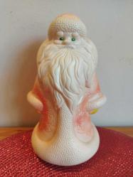 SOVYET KAUÇUK (LASTİK) VİNTAGE DED MOROZ (NOEL BABA) FİGÜR OYUNCAK BİBLO BEBEK 22 CM