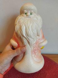 SOVYET KAUÇUK (LASTİK) VİNTAGE DED MOROZ (NOEL BABA) FİGÜR OYUNCAK BİBLO BEBEK 22 CM