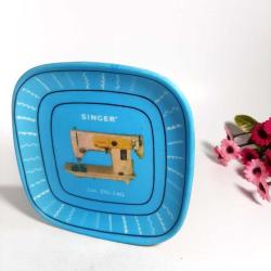 Vintage Singer Tabak, Dekoratif Tabak Plastik Mika