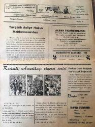 KÜTAHYA TAVŞANLI  POSTASI GAZETESİ YEREL TAŞRA BASINI-  20 NİSAN 1962-YIL :13 SAYI :724- 23 Nisan Milli Hakimiyet Ve Çocuk Bayramı Günün  Mana Ve Önemi Belirtilerek  Kutlanacak - Kütahya İlinden Yetişenler  Derneği  Balosu -  Belediye Müfettişi Geldi   Mülkiye Müfettişi  Arif  Tümer  İlçemize Gelmiştir -  Mehmet Gülseren Gazetemizin  Kadrosunda - Sucuk İmalathanesi  Yapılıyor - Yurt  Gazetecileri  Diyor ki : Bakış  - İkinci Grup - Kütahya İlinden Yetişenleri  Derneği Şiir Müsabakası - Bir Çalgıcının Seyahati  -Konuşan Bebekler - Tavşanlı Asliye  Hukuk Mahkemesinden -