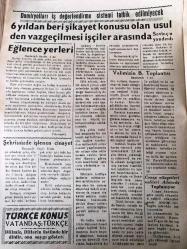 HATAY İSKENDERUN HAKİKAT GAZETESİ YEREL TAŞRA BASINI -- 17 Ekim 1960- Yıl :8 SAYI :2300- Yassıada 'yı Dinlerken  S. Sonat -  Sayın Valimizin 3 . Basın Toplantısı  -6  yıldan beri şikayet  konusu olan  usulden vazgeçilmesi  işçiler arasında - Gazetemizin İlan Tarifesi