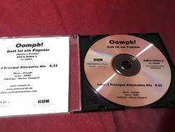 OOMPH GOTT IST EIN POPSTAR MAXI CD (PROMO COPY)