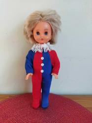 SOVYET RUSYA 1980'LERDEN VİNTAGE SERT PLASTİK SİRK CAMBAZI BEBEK OYUNCAK BİBLO 28 CM