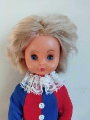 SOVYET RUSYA 1980'LERDEN VİNTAGE SERT PLASTİK SİRK CAMBAZI BEBEK OYUNCAK BİBLO 28 CM