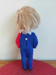 SOVYET RUSYA 1980'LERDEN VİNTAGE SERT PLASTİK SİRK CAMBAZI BEBEK OYUNCAK BİBLO 28 CM