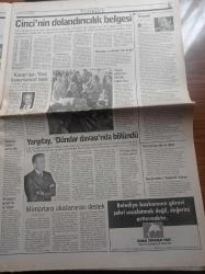 Radikal Gazetesi - 28 Ocak 1997 - Necmettin Erbakan Silah Ve Minarenin Gölgesinde - Cinci Hoca Ali Kalkancı'nın Çek Sahtekarlığı Ortaya Çıktı - McDonald's 18 Ay Ajan Gibi Çalıştı - Refah Partisi Aşçıyı Bile Değiştirdi - Almanya İle Özür Krizi