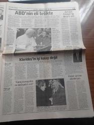 Radikal Gazetesi - 25 Ocak 1998 - Sutopu Ligi Sona Eriyor - Ali Şen Divan'a veda Etti - İbrahim Kutluay - Anna Kournikova - Grip Alarm Verdi - Bill Clinton'ın Rüya Takımı İç Giyim Defilesi - Devlet Bakanı Güneş Taner - Mesut Yılmaz'ı Susurluk Suskunluğu Uzun Sürdü - Tansu Çiller