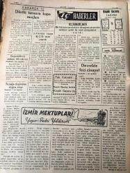 ZONGULDAK  KÜÇÜK GAZETE YEREL TAŞRA  BASINI -  9 Şubat 1955 YIL :3 SAYI :392- E.K.İ Umum Müdürü Kandilli 'de Cemal Zühtü Aysan  hastane  inşaatını ve ocakları tetkiketti -- Karabük -İsmetpaşa Yolu   İnşaata Hızla Devam Ediliyor  - Tuzağa düşürülerek taşa tutulan  düğün alayı - -Belediye Meclisimiz  - İş bankasının Ereğli de  Açacağı Şube - Karabük'te Dörtlü  Turnuva Kupa Maçları -İç Haberler  Bir kamyonun elektrik direğine çarpması neticesi  şehir  üç saat cereyansız  kaldı -İzmir Mektupları Yazan : Bedri Yıldırım - Sulh Ve Nefret -Polisin cüzdanını  çalarken yakalandı -
