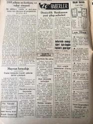 ZONGULDAK  KÜÇÜK GAZETE YEREL TAŞRA  BASINI -10 Şubat  1955  YIL :3 SAYI :393- Valimiz Ereğli den Avdet Etti - Ankara da sanayi işleri için bugün bir toplantı yapılıyor - E.K.İ nin   Karadonda   inşa ettireceğini  ilkokul -1955 yılının  en korkunç ve vahşi cinayeti -  İç Haberler : Denizcilik Bankasının Yeni Şilep Seferleri ---Rusya da madenlerde çalıştırılan  kadınlar  -Filyos ihtiyar  heyeti seçimleri -Çatalağzı  Bartın  enerjisi hattı -Unesco Mecmuasında sanat  eserleri -