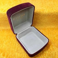 VINTAGE HISLON SWISS WATCHES SINCE 1928 BORDO RENKLİ SAAT KUTUSU