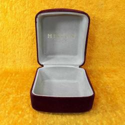 VINTAGE HISLON SWISS WATCHES SINCE 1928 BORDO RENKLİ SAAT KUTUSU