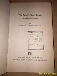 The Purple Heart Throbs - Rachel Anderson - Hodder and Stoughton - İngilizce Kitap (Mor Kalp Çarpıntısı)