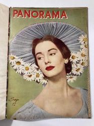 Panorama Politika Sanat Seyahat Mecmuası - 1954 ilk 12 sayı Ciltli