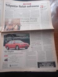 Yeni Yüzyıl Gazetesi - 16 Mart 1998 - Erden Kıral Öfkeli - Murat Göğebakan - Frankofoni Günleri Başlıyor - Bill Clinton İsyanın Eşiğinde - Ordu'dan Sert Tepki - Krizdeki İki Sıcak Nokta Türban Eylemleri Ve Fethullah Gülen - Ermeni Patriği Karekin Kazancıyan Toprağa Verildi - Seksi Siyah Naomi Campbell - Refah Partisi'nden Trilyonluk Vurgun - Hükümlü Kadın Gönül Duman Savcı Necati Özdemir İle Seks Yaptım