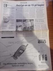 Yeni Yüzyıl Gazetesi - 1 Mart 1998 - İkon Anne Madonna - Fikret Kuşkan - Köksal Engür - Tilbe Saran - Şeriat Komandosu Eğitimi - El Ezher İtirafları Korkunç - Bülent Rahşan Ecevit Çiftinin Aşkı Şiir Klibinde - Diyanet Türban Dedi - Hanefi Avcı İçin En Az 15 Yıl İsteniyor - Cep Telefonu İle Konuşmanın Bedeli Çok Ağır Oldu