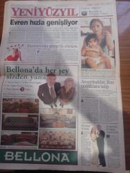 Yeni Yüzyıl Gazetesi - 1 Mart 1998 - İkon Anne Madonna - Fikret Kuşkan - Köksal Engür - Tilbe Saran - Şeriat Komandosu Eğitimi - El Ezher İtirafları Korkunç - Bülent Rahşan Ecevit Çiftinin Aşkı Şiir Klibinde - Diyanet Türban Dedi - Hanefi Avcı İçin En Az 15 Yıl İsteniyor - Cep Telefonu İle Konuşmanın Bedeli Çok Ağır Oldu