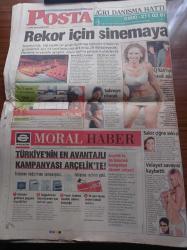 Posta Gazetesi - 7 Ekim 2002 - Ariel Ortega Ege'yi Salladı - Werner Lorant - İlhan Mansız - Sergen Yalçın - Hülya Avşar Aşkta Yetersiz Kaldı - Türbanlı Komünist -  Recep Tayyip Erdoğan - Galatasaraylı Ümit Davala Gazeteci Dövdü - DSP Lideri Bülent Ecevit Kurultayda Çekilebilirim - Doğan Grubu CEO'su İmre Barmanbek