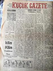 ZONGULDAK  KÜÇÜK GAZETE YEREL TAŞRA  BASINI - 14 KASIM 1955 YIL:4 SAYI :621- Belediye Meclisi Seçimleri Dün Yapıldı - Zonguldak Merkezinde Demokrat Parti  16 Müstakiller 12 Üye Kazandı - Ticaret liseleri - Dr. Behçet  Uz 'un Ege Bölgesinde Tetkikleri -  Sessiz Şehir  Mehmet  Ufuk - Türkiye Ağaçlandırma  Ve Kavakçılık  Kongresi   Nedim Ökmen - Muamele vergisine dair yeni tasarı hazırlanıyor -  İç  Haberler  :  Gaziantep -Maraş - Adana arasında süratli bir yolcu treni ihdas edildi-  Mudanya da bir suni ipek fabrikası kuruluyor -Dış  Haberler  : Batılılar Sovyetlerin Cenevre ve Haleti Ruhiyesini  Öldürdüklerini  Söylüyor -  Komünist   Aleminin İç Yüzü  Yoldaşların  Ölümü -