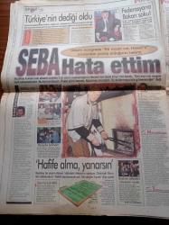 Posta Gazetesi - 29 Mart 2002 - Süleyman Seba Hata Ettim - Federasyona Bakan Fikret Ünlü Şoku - Ahmet Mete Işıkara - Gönüllü Elçi Şebnem Scheffer - Cumhurbaşkanı Ahmet Necdet Sezer İlk Kez Bir Cenazede Saf Tuttu - İsrail Burada Filistin Nerede - Devlet Bahçeli - İbrahim Tatlıses'ten Tarkan'a Çok Büyük Ayıp - Cem Boyner - Şebnem Çapa - Galatasaraylı Eski Futbolcu Ergün Acuner Tren Altında Kalarak Can Verdi