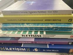 İletişim seti- 10 kitap- politikanın iletişimi iletişimin politikası, kamuoyu iletişim ve demokrasi, sanat iletişim ve iktidar, iletişim, iletişim bilinci, genel ve teknik iletişim, iletişimin abcsi, iletişim modelleri, etkili iletişim, ulusal siyasal iletişim demokrasi ve yeni süreçler sempozyumu