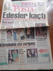 Posta Gazetesi - 21 Nisan 1995 - Sarp Kuray Vuruldu - Amerika Ve Japonya Dinci Terörle Sarsıldı - Muazzez Ersoy-  Trabzonsporlu Yıldız Abdullah Ercan Torinoya - Fatih Terim - Galatasaray'da Ajax Sevinci - Selim Edes ile Eşi ABD'ye Kaçtı - Ahmet Özal'a Vız Gelen Yasak Kararı - Türkiye'nin En Zengin Kızı Elif Dürüst Gelin Oluyor - Yıldırım Mayruk - Berna Yılmaz - Ferruh İlter