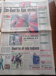 Posta Gazetesi - 21 Nisan 1995 - Sarp Kuray Vuruldu - Amerika Ve Japonya Dinci Terörle Sarsıldı - Muazzez Ersoy-  Trabzonsporlu Yıldız Abdullah Ercan Torinoya - Fatih Terim - Galatasaray'da Ajax Sevinci - Selim Edes ile Eşi ABD'ye Kaçtı - Ahmet Özal'a Vız Gelen Yasak Kararı - Türkiye'nin En Zengin Kızı Elif Dürüst Gelin Oluyor - Yıldırım Mayruk - Berna Yılmaz - Ferruh İlter