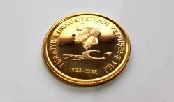 Efemera - 1998 CUMHURİYETİN 75.YILI HATIRA PARASI ALTIN (22 AYAR 7.216 GR) SERTİFİKALI - kitantik - kitaLog