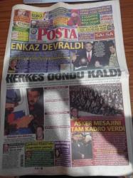 Posta Gazetesi - 21 Ocak 2009 - Diego Lugano - Roberto Carlos - Beşiktaş Teknik Direktörü Mustafa Denizli - Kaka Milan'da Kaldı - Cinsellikle İlgili Her Şey Haydar Dümen'e Sorulur - Amerikan Tarihinin İlk Siyahi Başkanı Hüseyin Obama Enkaz Devraldı - Emekli Albay Abdülkerim Kırca'nın Cenazesine Asker Tam Kadro Geldi - Çankaya Köşkünde Ergenekon Yemeği