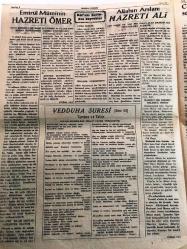 İSTANBUL HAKKA DOĞRU GERÇEK MÜSLÜMANLARIN  MECMUASI   TANRIM ULU, IRKIM YÜCE, DİNİM HAK  ÜLKÜ YURDA  EDEBİ HÜR YAŞAMAK -   Sayı :55 - 18 Mart 1948-  Bir vaizin af olunmaz hezeyanı   saçma laflarla ehli İslam 'ın  namusuna dil uzatmak  küfürdür  yazan  : Esat  Sezai Sünbüllük  - Mevlud  Okumak  Esat Sezai  Sünbüllük -  Cuma Namazı Radyo  İle Kılınır Mı  ?  Emirül Müminin  Hazreti  Ömer  - Veddeha Suresi Tercüme Ve  Tefsir -  ALLAHIN  ARSLANI  HAZRETİ  ALİ -Cenabı hak , insanları sevdiği için yaratmıştır  yazan : Esat  Sezai Sünbüllük - Din Dersleri  Yazan : Ziya Şakir - Hac 'dan  dönenlerin  anlattıkları   Ka 'beyi  seven  uzakta  kalır yazan : Hacı  Husrev -  Yurttan  Haberler  : Niğde Aksaray 'ında harap bir camiin tamiri bekleniyor -  İslam dini aslına dönüyor  yazan : Kazım Namı Duru -
